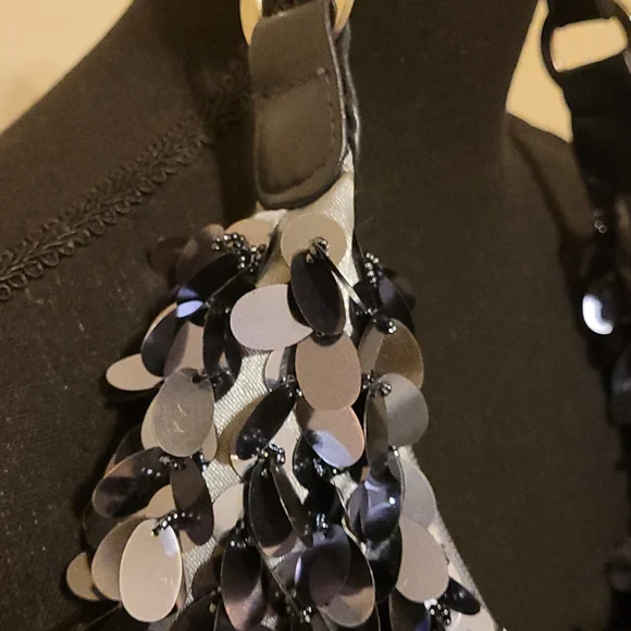 ❤HP❤️NWOT Pewter Disc Bling Handbag❤ - Picture 4 of 10